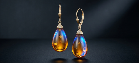 Blue Amber Earrings — Styles and What Suits Different Face Shapes