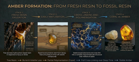 Amber Polymerisation — The Chemistry That Creates a Gemstone