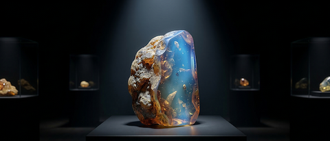 Sumatran Blue Amber Body Colour — Deep Cognac to Near-Black