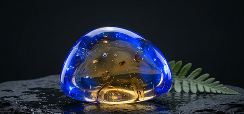 Polycyclic Aromatic Hydrocarbons in Amber — The Fluorescence Source