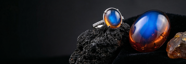 Blue Amber Engagement Ring — The Unconventional Choice Guide