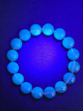 Natural Sumatran Blue Amber Bracelet – Polished Cognac Amber Beads | Indonesian Collector Jewellery