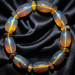 Rare Blue Amber Bracelet — Blue Sheen in White Light, Calming Energy