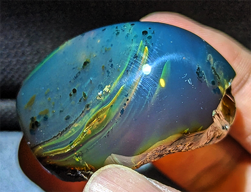 Polished Rough Blue Ambers