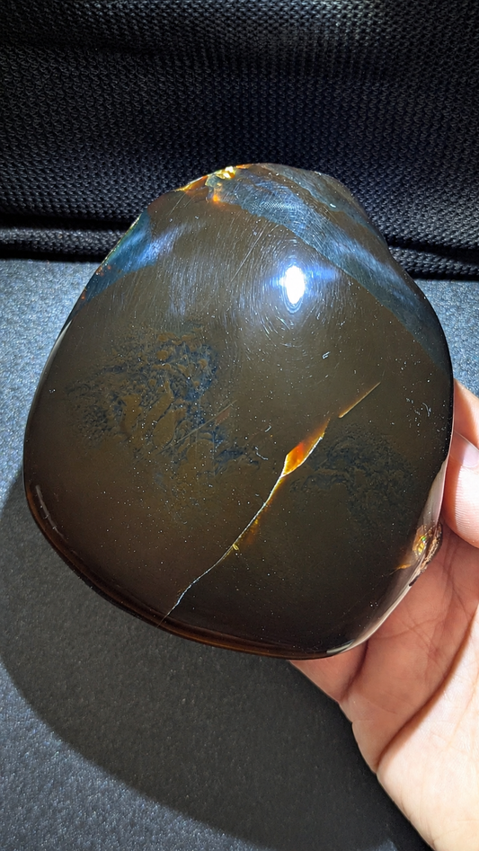 Super Rare Large Beautiful Genuine 192 G Blue Amber – Natural Amber, Untreated