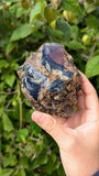 Raw Blue Amber Specimen 299 grams – Unpolished Bark-Skin Exterior - Natural Amber, Gift, Altar and collection