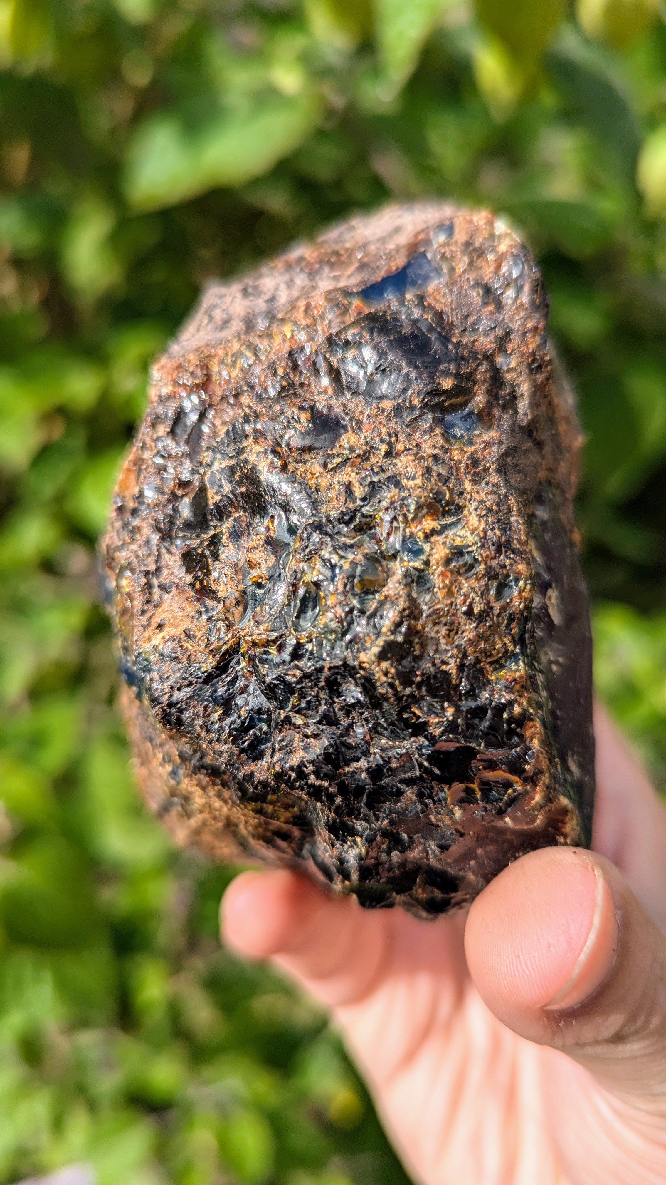 Raw Blue Amber Specimen 299 grams – Unpolished Bark-Skin Exterior - Natural Amber, Gift, Altar and collection