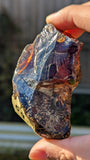 Rare Raw Blue Amber (64 Grams) – Sunlight Glowing, UV-Reactive Natural Gemstone