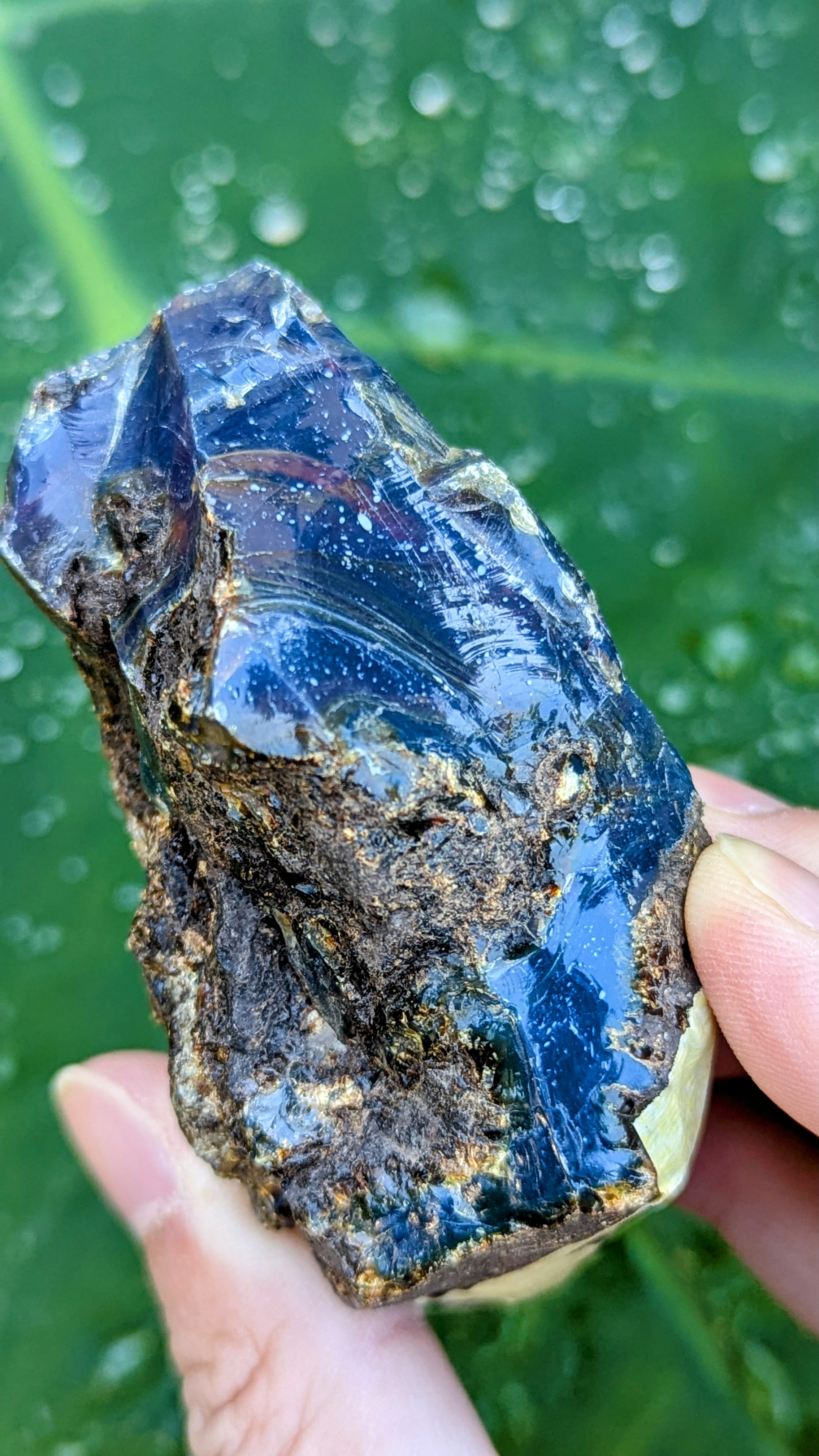 Rare Raw Blue Amber (64 Grams) – Sunlight Glowing, UV-Reactive Natural Gemstone