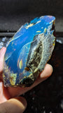 Rare Blue Amber Specimen (86 grams) - Excellent Grade +AAA - Natural Blue Amber - Amber Specimen - Natural Amber Stone - UV Reactive