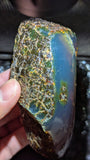 Large Rare Blue Amber Specimen (80 grams) - Excellent Grade +AAA - Natural Blue Amber - Amber Specimen - Natural Amber Stone - UV Reactive
