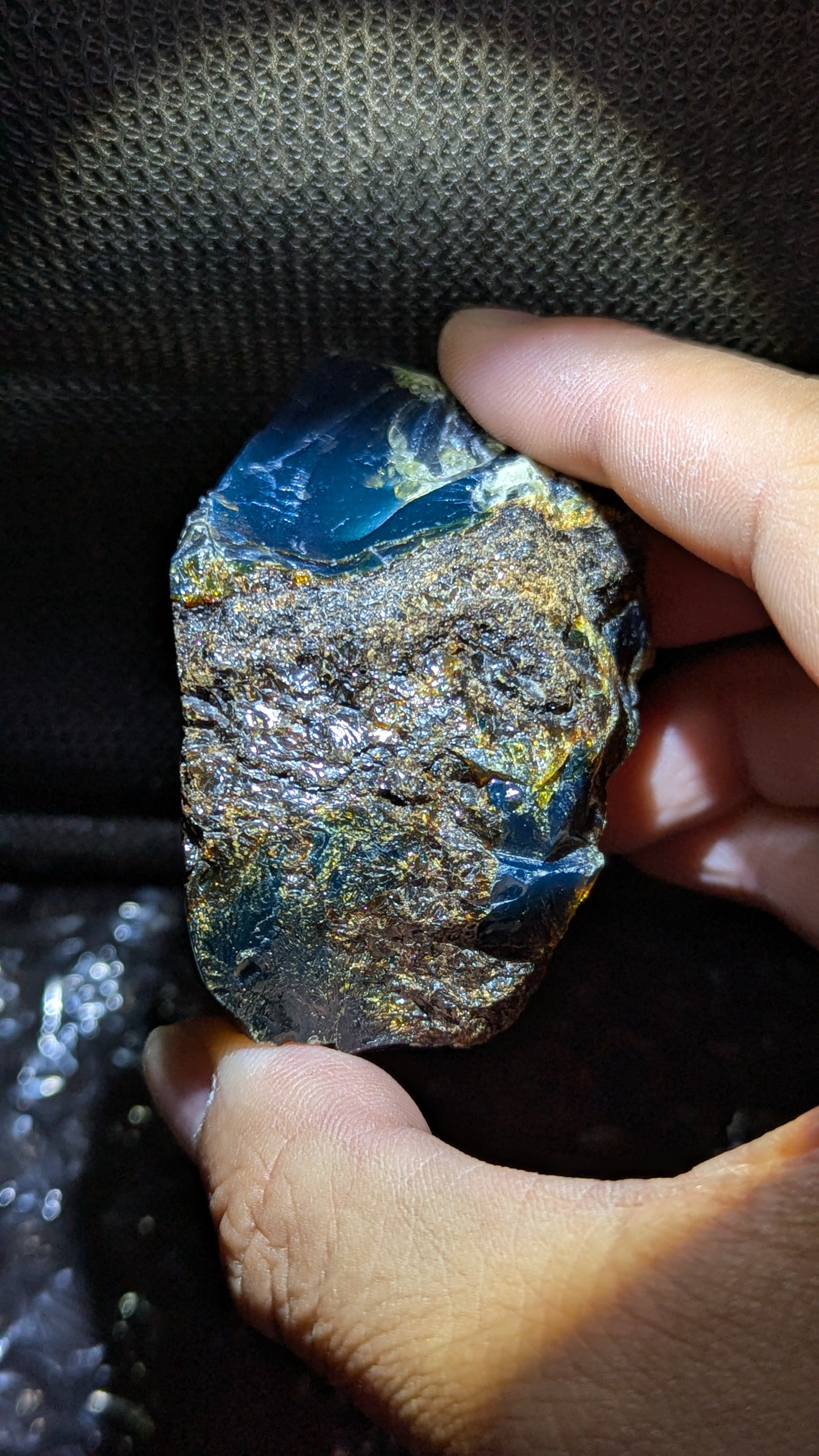Beautiful Blue Amber Specimen (65 grams) - Excellent Grade +AAA - Natural Blue Amber - Amber Specimen - Natural Amber Stone - UV Reactive