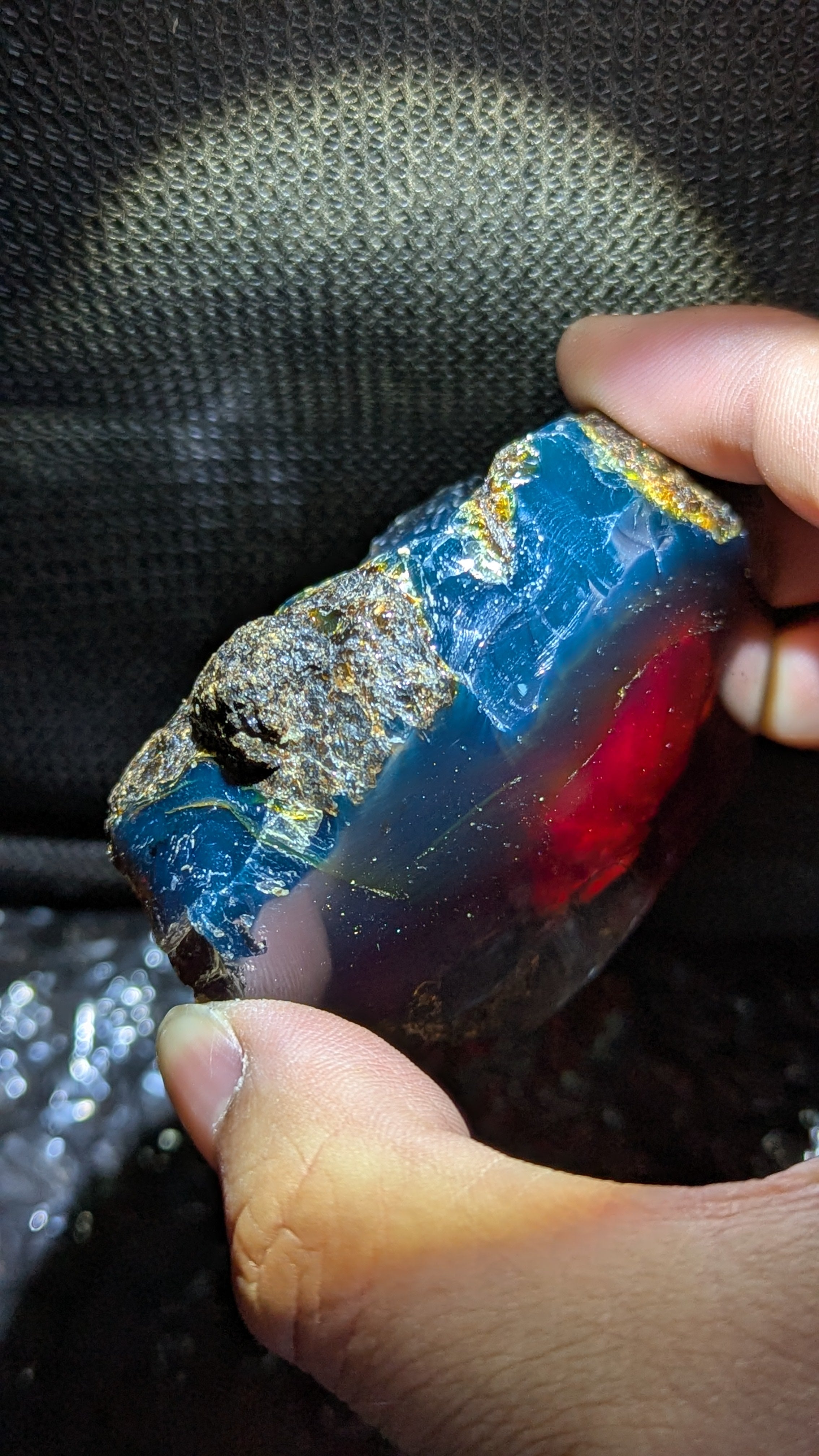 Beautiful Blue Amber Specimen (65 grams) - Excellent Grade +AAA - Natural Blue Amber - Amber Specimen - Natural Amber Stone - UV Reactive