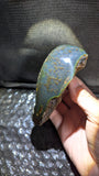 Rare Blue Amber Specimen (126 grams) - Beautiful Inclusions - Natural Blue Amber - Amber Specimen - Natural Amber Stone - UV Reactive