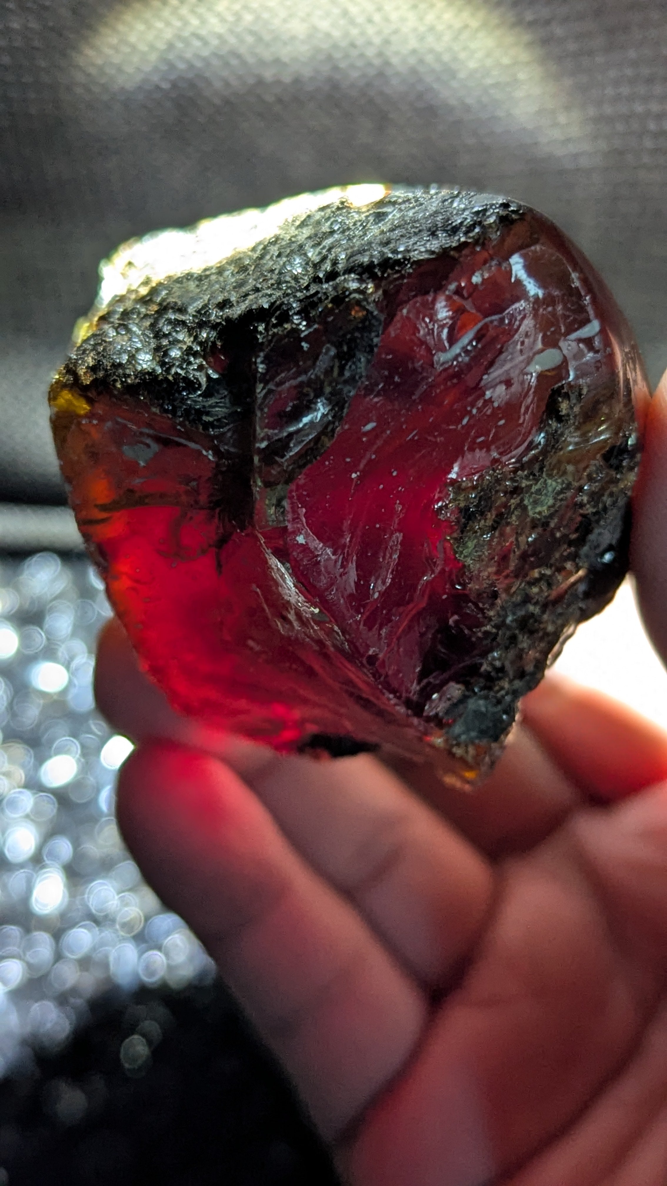 Rare Blue Amber Specimen (72 grams) - Excellent Grade +AAA - Natural Blue Amber - Amber Specimen - Natural Amber Stone - UV Reactive