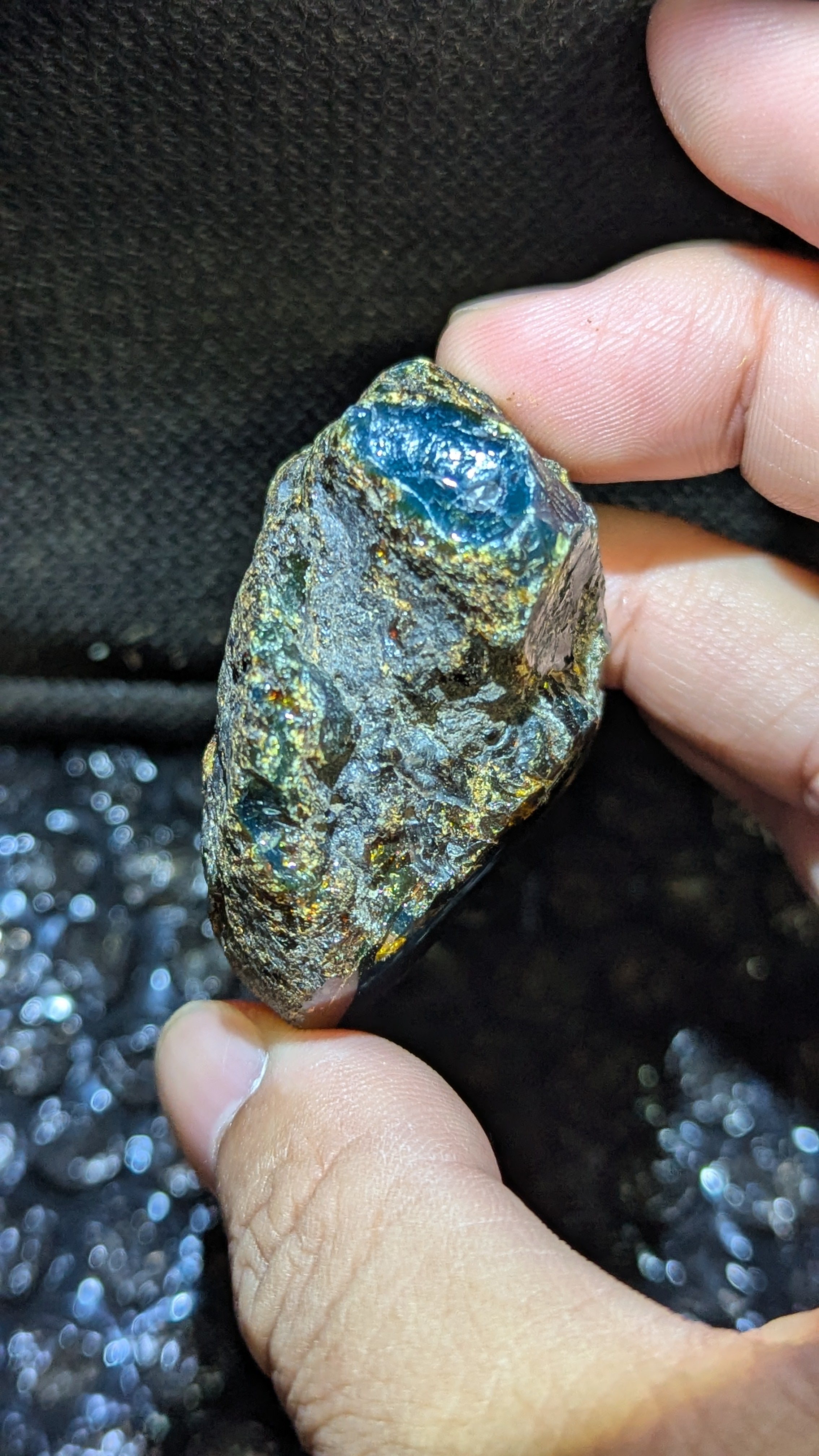 Rare Blue Amber Specimen (22 grams) - Natural Blue Amber - Amber Specimen - Natural Amber Stone - UV Reactive