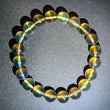 Authentic Blue Amber Bracelet - 12 mm beads (20 beads) - Yellow Type