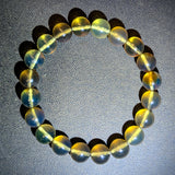 Authentic Blue Amber Bracelet - 12 mm beads (20 beads) - Yellow Type