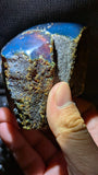 Beautiful Blue Amber Specimen with pattern inclusions (93 grams) - Natural Blue Amber - Amber Specimen - Natural Amber Stone
