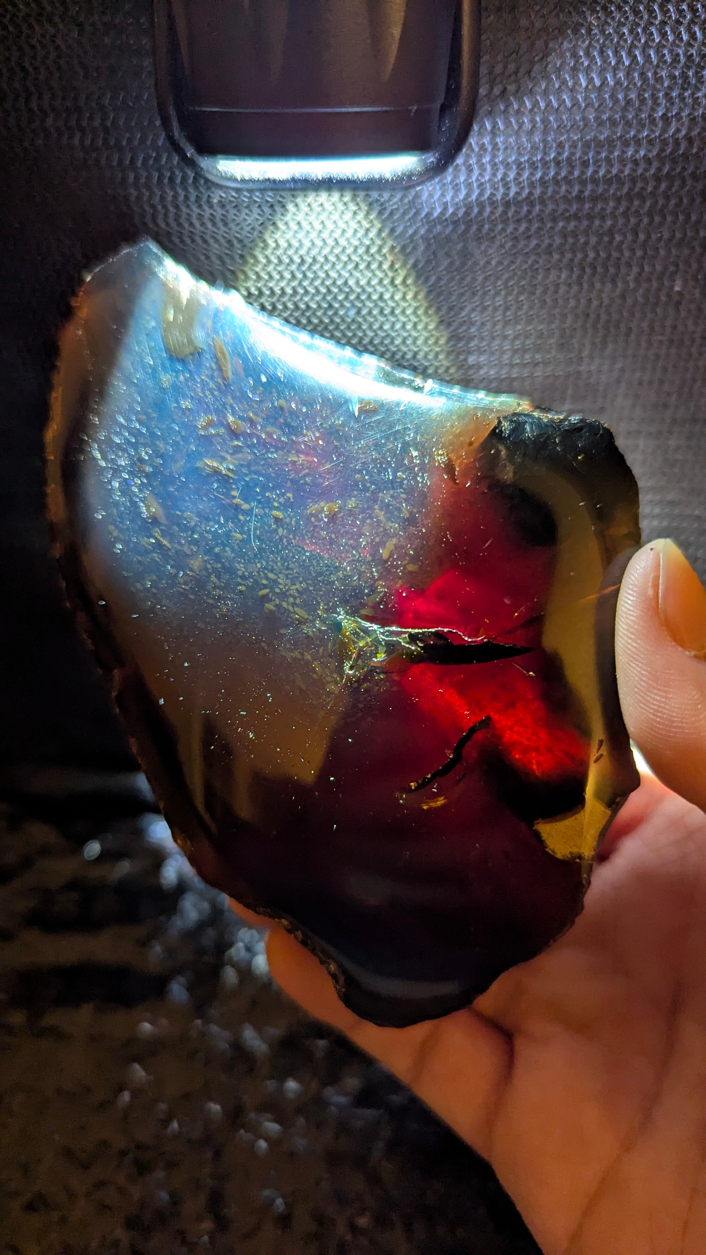 Rare Large Blue Amber Specimen (148 grams) - Natural Blue Amber - Natural Amber Stone