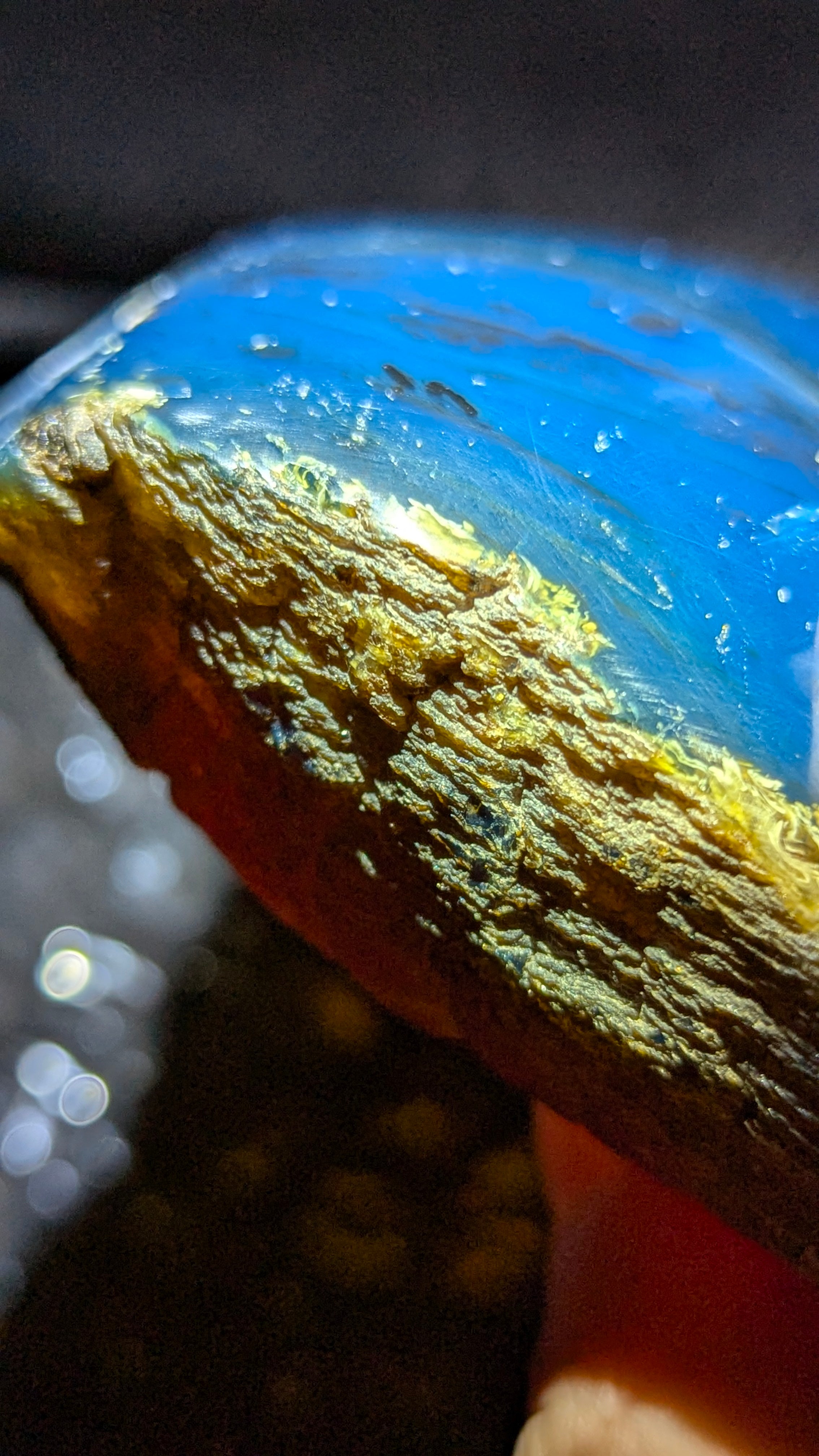 Rare Large Blue Amber Specimen (122 grams) - Natural Blue Amber - Natural Amber Stone