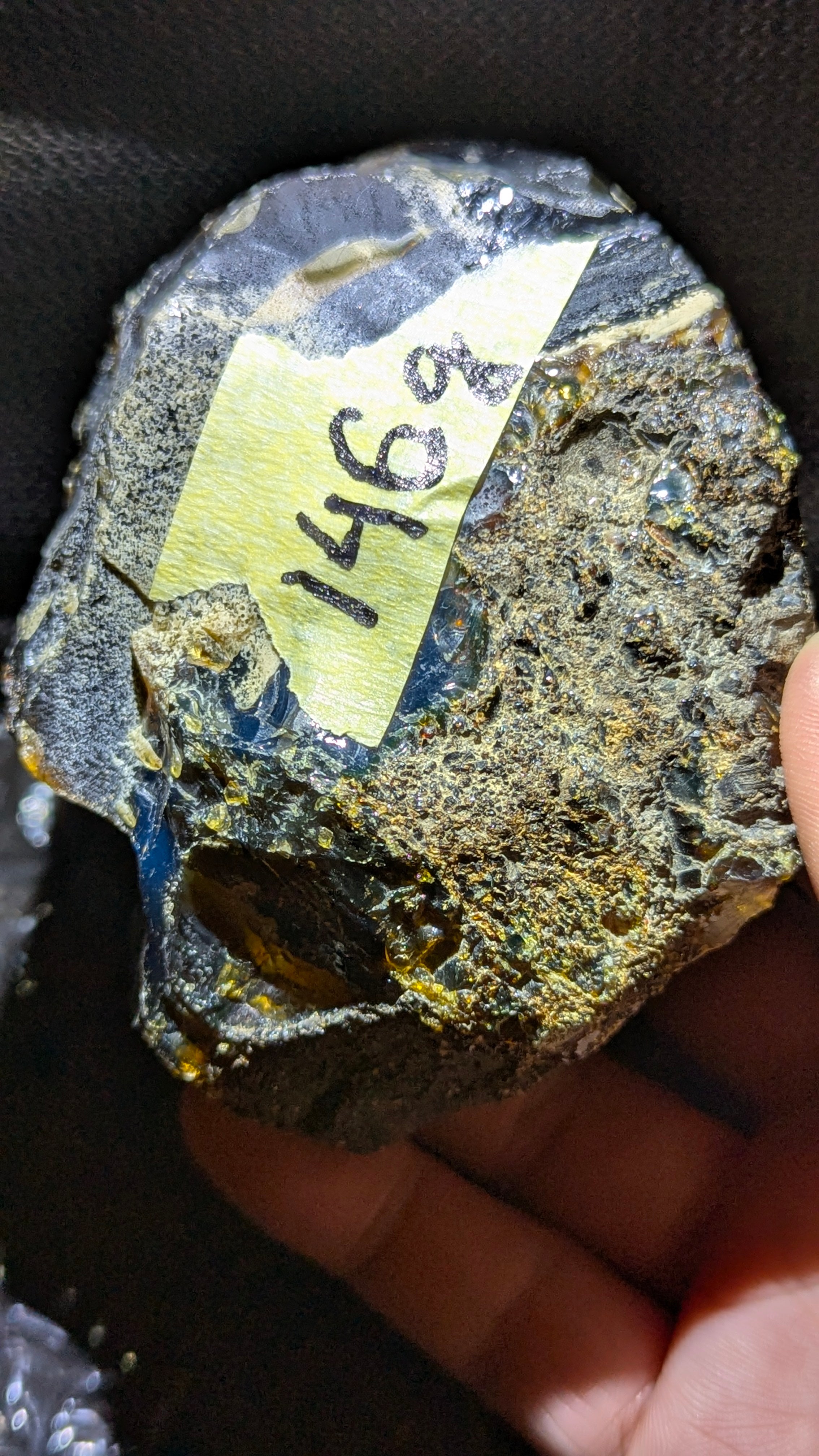 Large Blue Amber Specimen (146 grams) - Natural Blue Amber - Natural Amber Stone