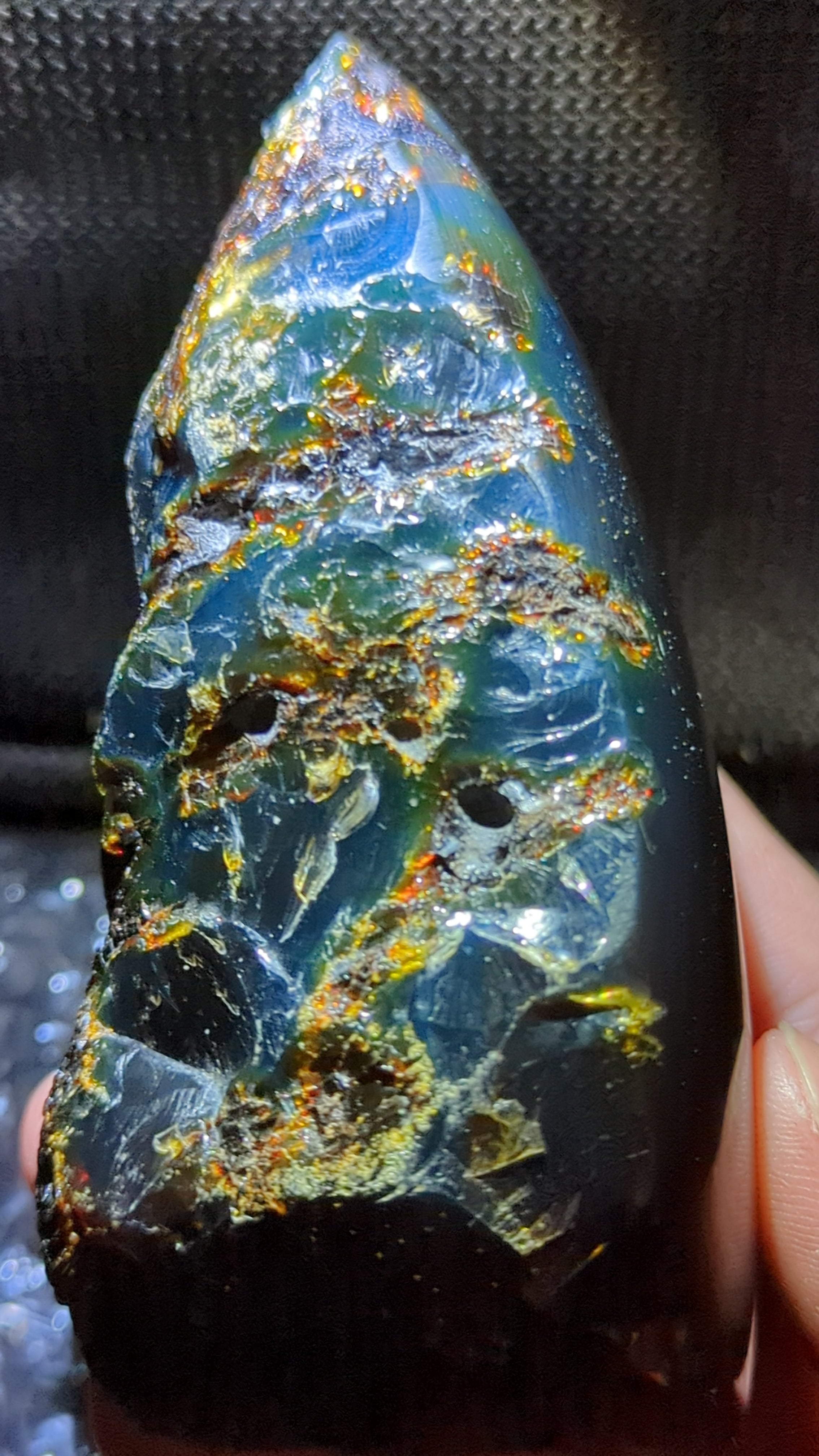 Blue Amber Specimen