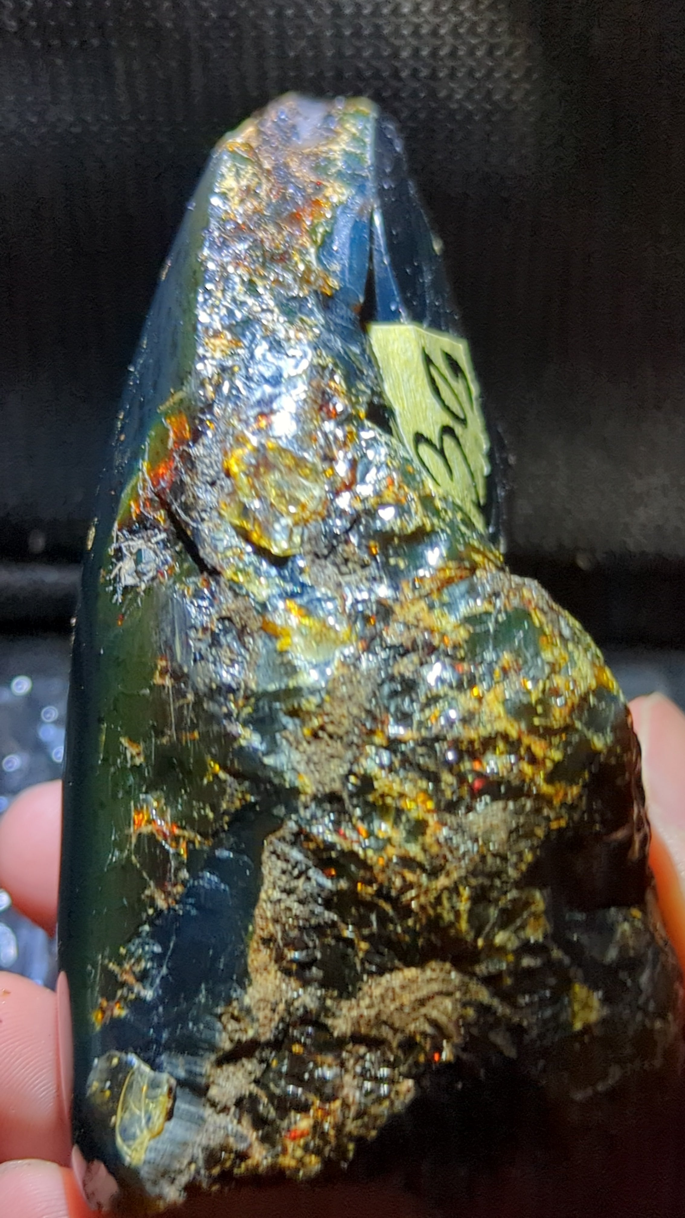 Large Blue Amber Specimen (130 grams) - Natural Blue Amber - Natural Amber Stone