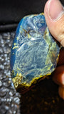 Rare Blue Amber Specimen (76 grams) - Excellent Grade - Natural Blue Amber with beautiful blue glow