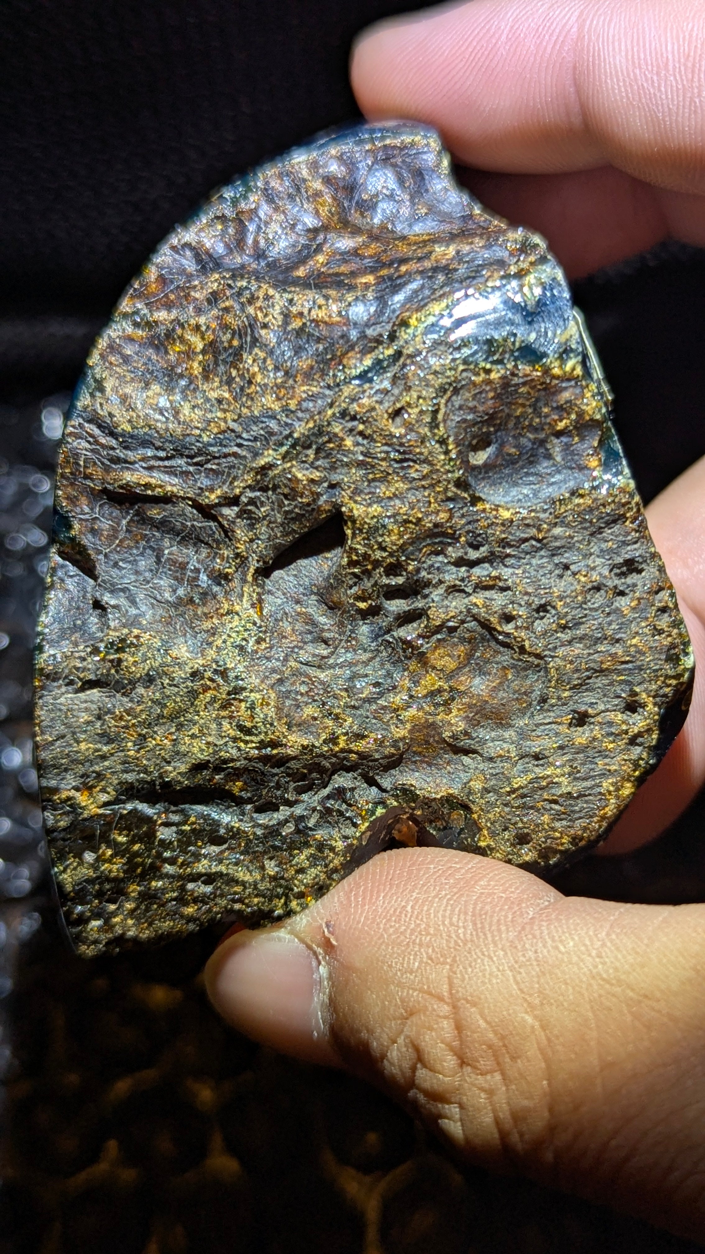 Rare Blue Amber Specimen (73 grams) - Excellent Grade - Natural Blue Amber with magical blue glow