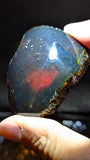 Rare Blue Amber Specimen (26 grams) - Excellent Grade - Natural Blue Amber with magical greenish blue glow