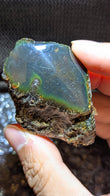Rare Blue Amber Specimen (27 grams) - Excellent Grade - Natural Blue Amber with magical greenish glow