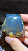 Genuine 35 g Blue Amber – Naturally Radiant with an Enchanting Blue Glow