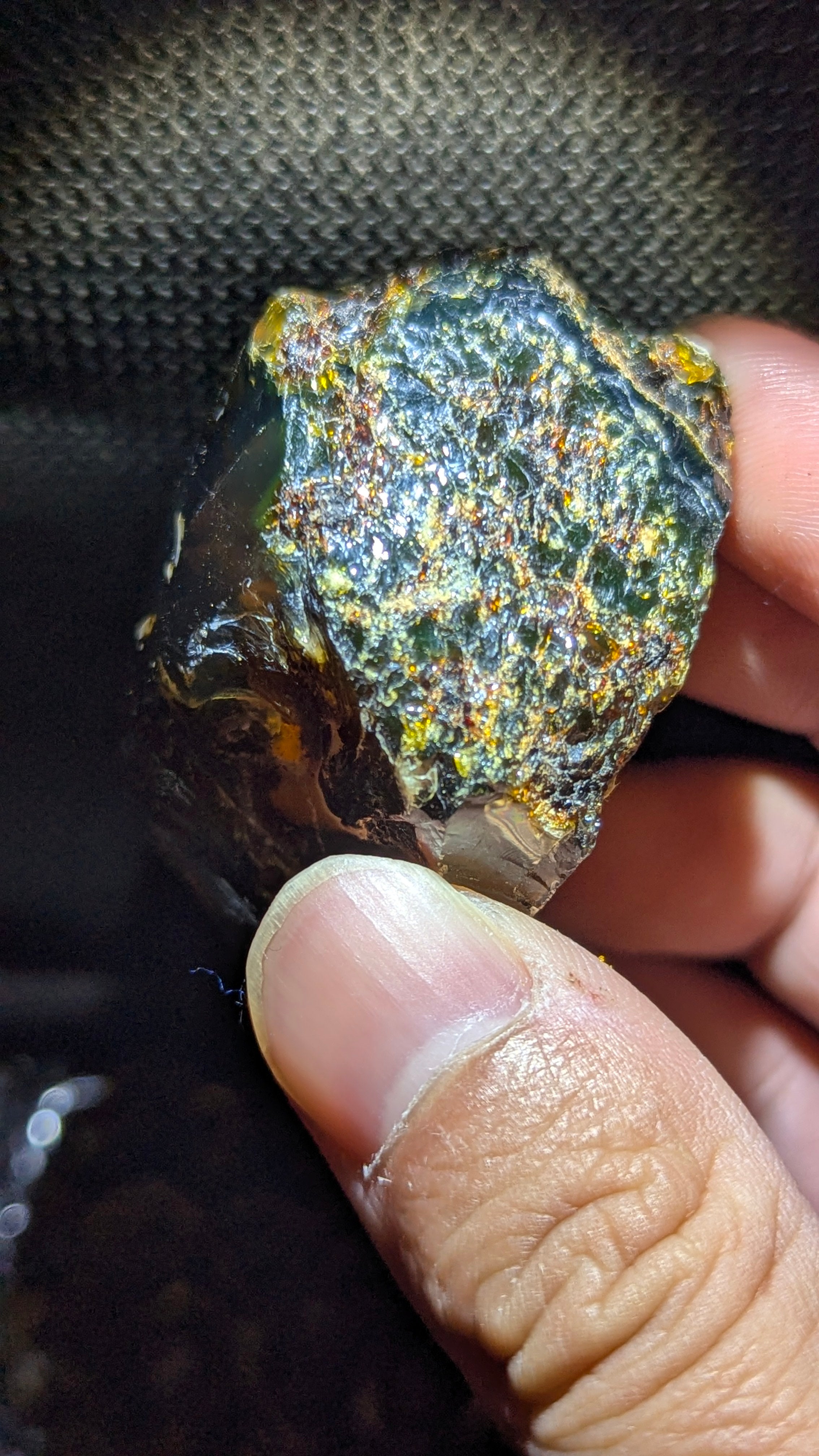 Beautiful Genuine 28g Greenish Blue Amber – Natural Amber, Untreated
