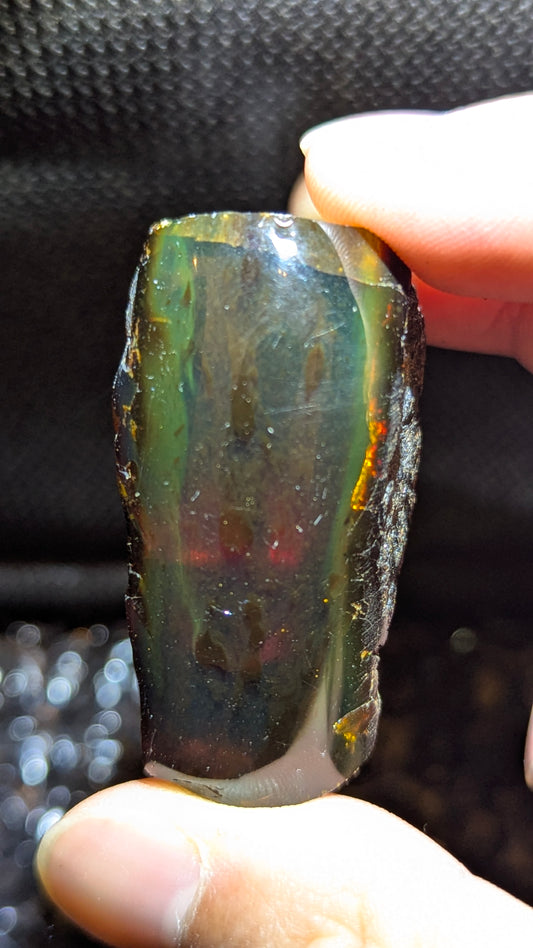 Beautiful Genuine 18g Greenish Blue Amber – Natural Amber, Untreated