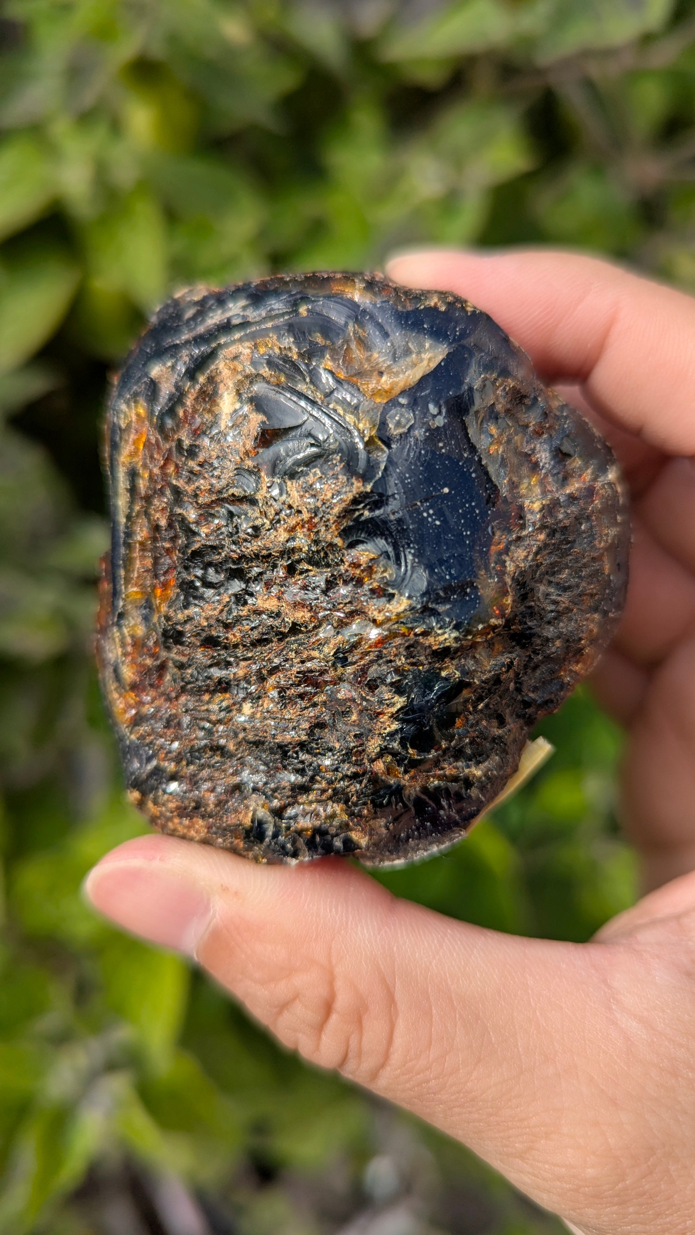 Rare Raw Blue Amber (89 Grams) – Sunlight Glowing, UV-Reactive Natural Gemstone