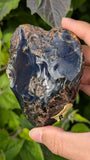 Rare Raw Blue Amber (121 Grams) – Sunlight Glowing, UV-Reactive Natural Gemstone