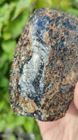 Rare Raw Blue Amber (322 Grams) – Sunlight Glowing, UV-Reactive Natural Gemstone