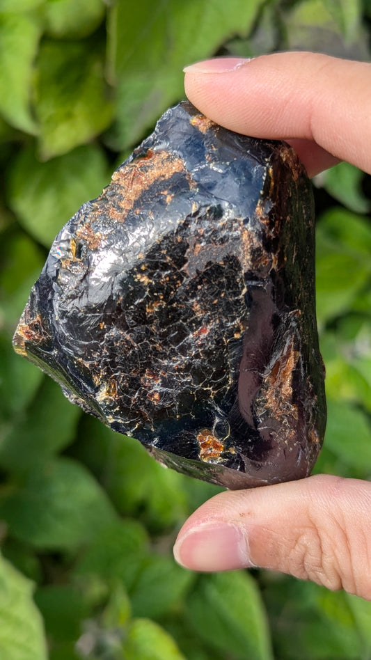 Rare Raw Blue Amber (67 Grams) – Sunlight Glowing, UV-Reactive Natural Gemstone