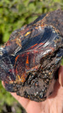 Rare Raw Blue Amber (322 Grams) – Sunlight Glowing, UV-Reactive Natural Gemstone
