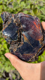 Rare Raw Blue Amber (322 Grams) – Sunlight Glowing, UV-Reactive Natural Gemstone