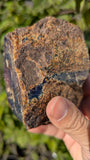 Rare Raw Blue Amber (294 Grams) – Sunlight Glowing, UV-Reactive Natural Gemstone