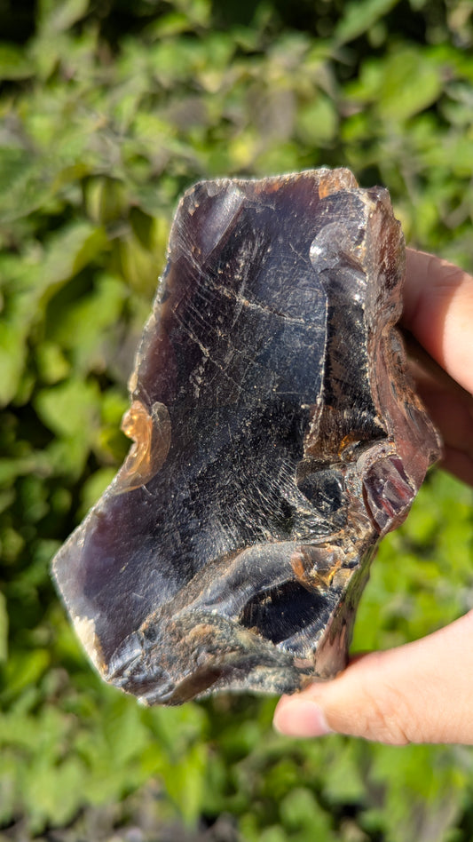 Rare Raw Blue Amber (280 Grams) – Sunlight Glowing, UV-Reactive Natural Gemstone