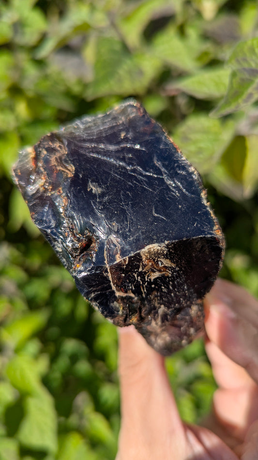 Rare Raw Blue Amber (112 Grams) – Sunlight Glowing, UV-Reactive Natural Gemstone