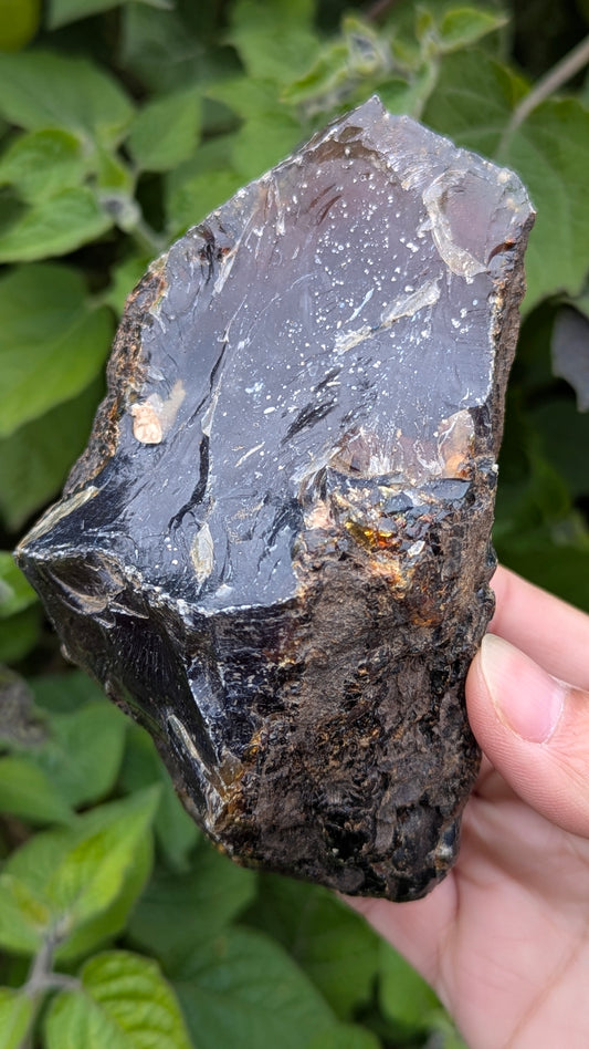 Rare Raw Blue Amber (213 Grams) – Sunlight Glowing, UV-Reactive Natural Gemstone