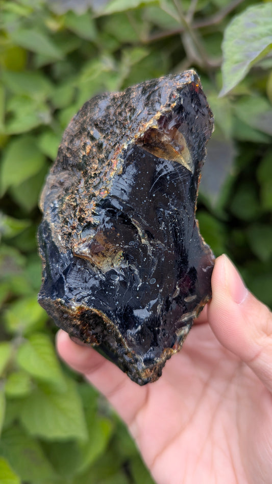 Rare Raw Blue Amber (104 Grams) – Sunlight Glowing, UV-Reactive Natural Gemstone