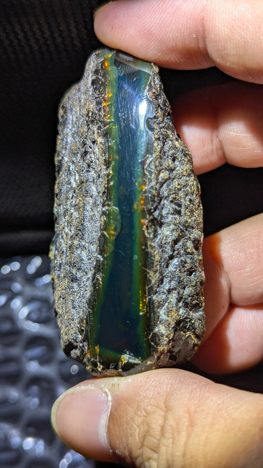 Beautiful Genuine 27g Blue Amber – Natural Amber, Untreated