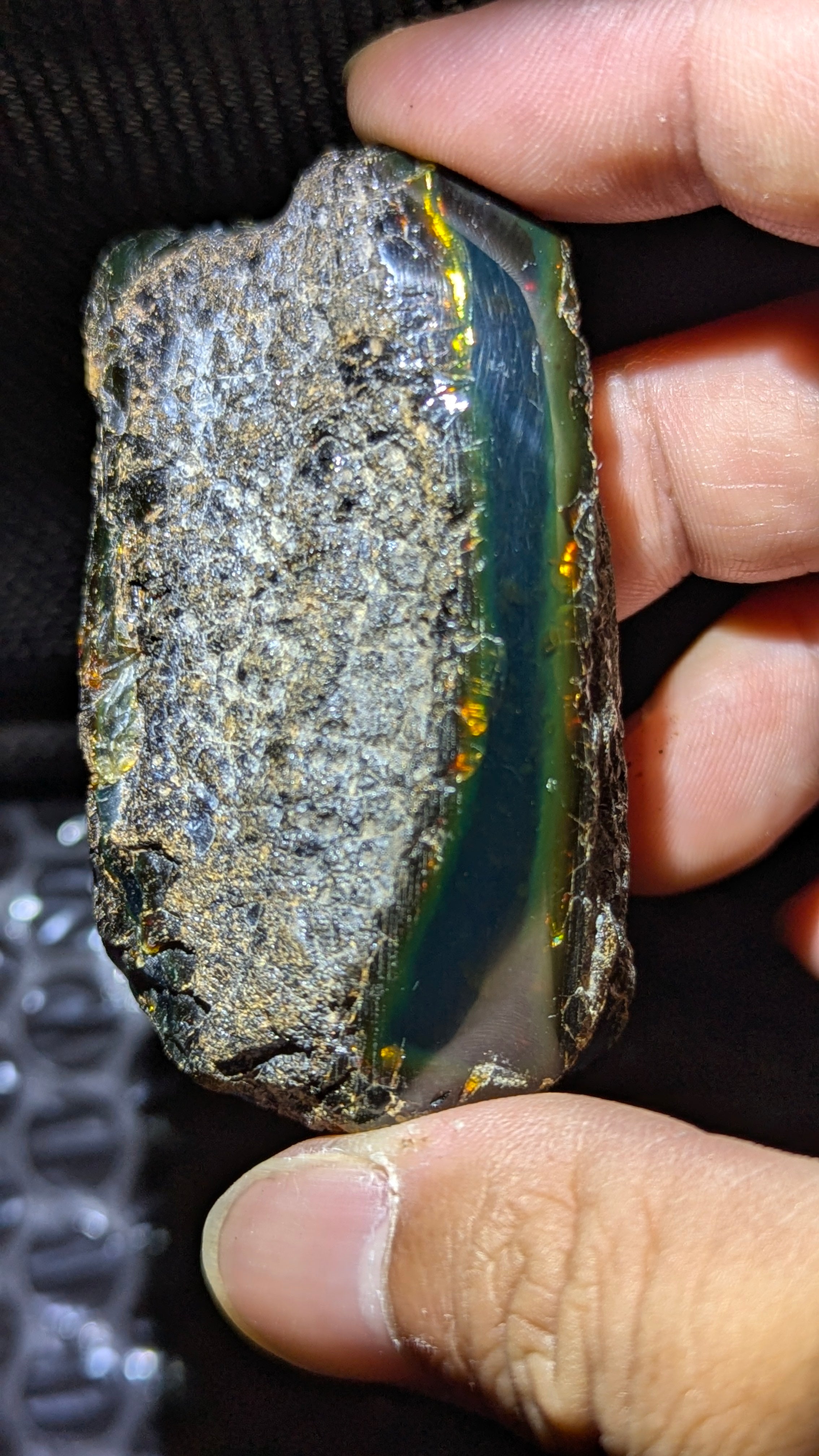 Beautiful Genuine 27g Blue Amber – Natural Amber, Untreated