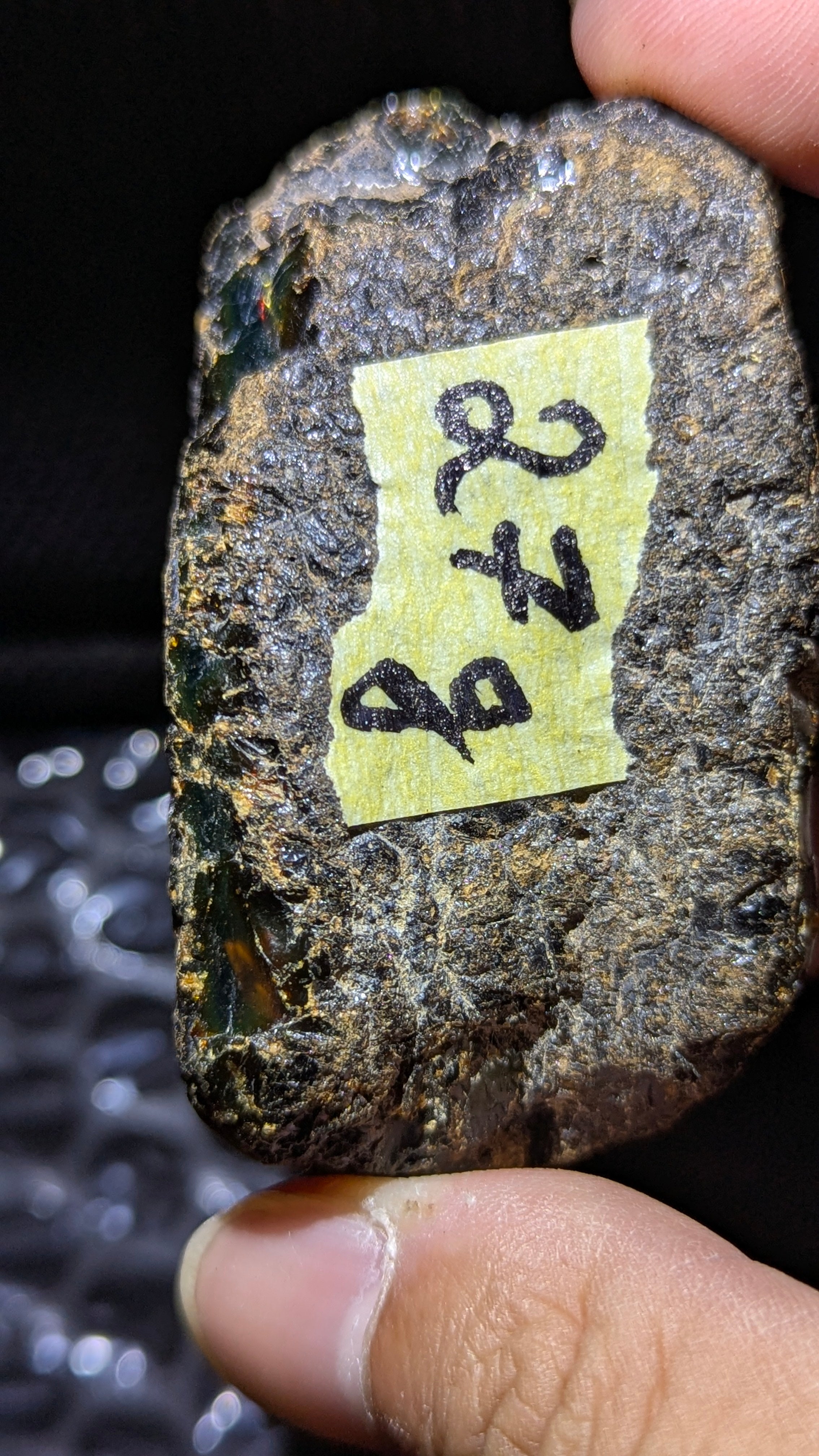 Beautiful Genuine 27g Blue Amber – Natural Amber, Untreated