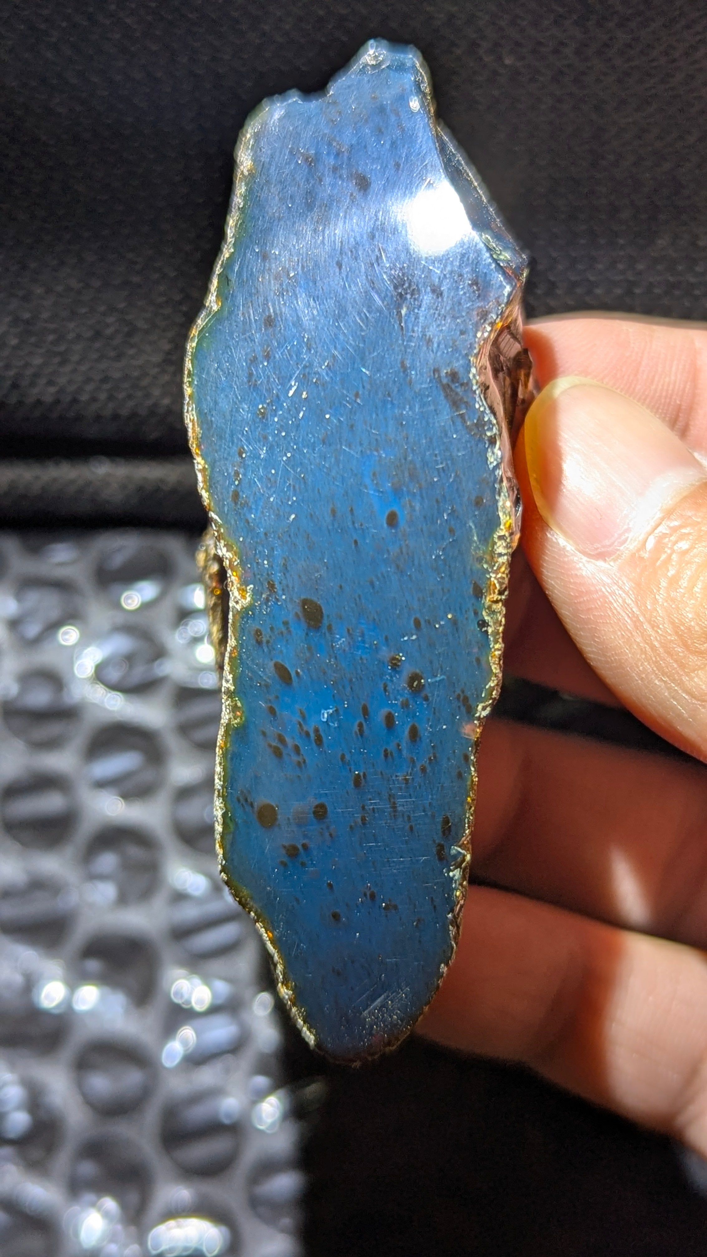 Beautiful Genuine 33g Blue Amber – Natural Amber, Untreated